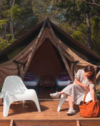 Les campings et aires de camping-cars